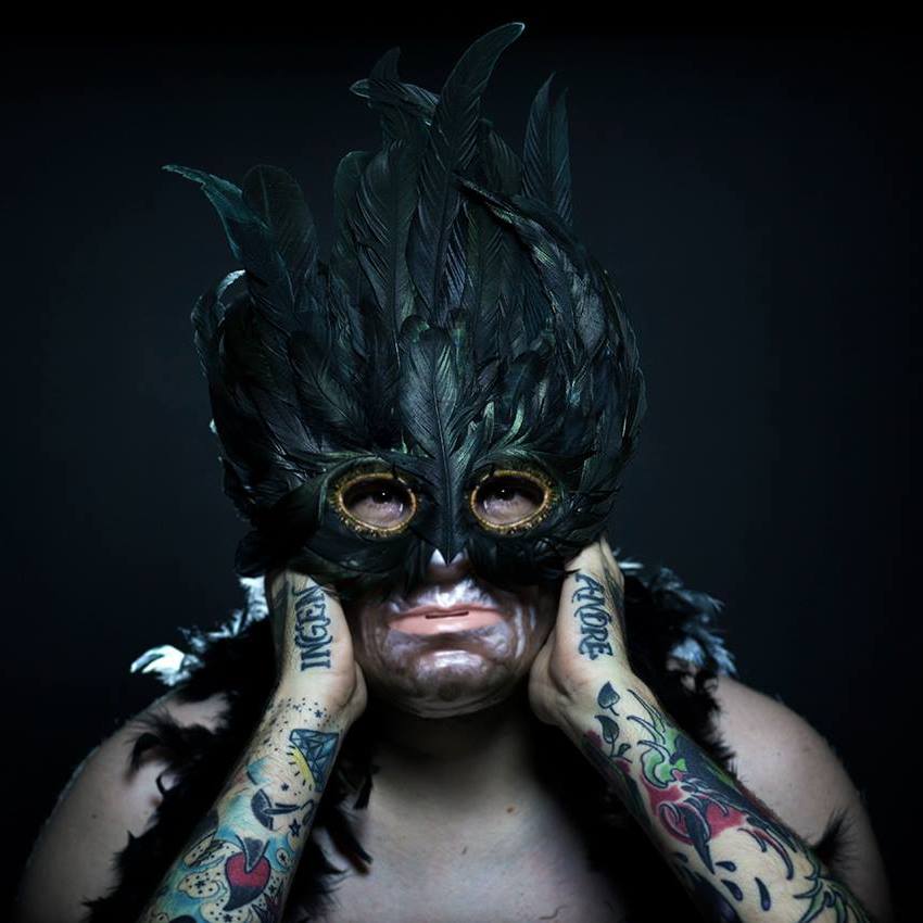 Ralph Myerz wearing a mask